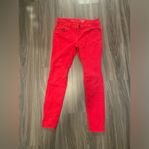 The Limited 678 Red Skinny Jeans Vibrant Style size 4R - Picture 1 of 5